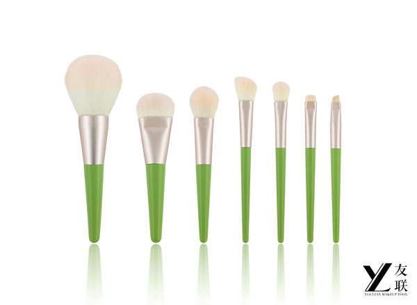 การมาถึงใหม่ ｜ จังหวะดอกไม้ - ใบสีเขียวใบสีเขียวดอกไม้ด้ามไม้ชุดแปรงตื่นขึ้นมาทำให้คุณดูแต่งหน้าแฟนซี!